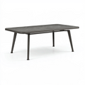 Table de jardin extensible 160-210 x 90 cm aluminium gris anthracite design moderne